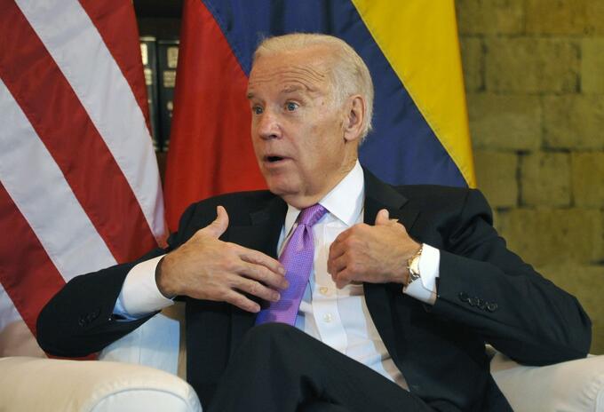 Joe Biden, de visita en Colombia, cuando era vicepresidente de Estados Unidos.