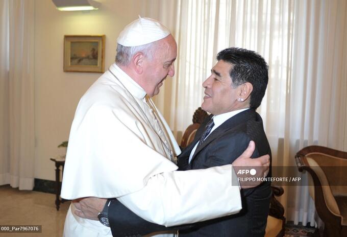 Maradona y Papa