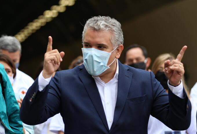 El presidente Iván Duque en la inauguración del túnel de La Línea El presidente Iván Duque en la inauguración del túnel de La Línea