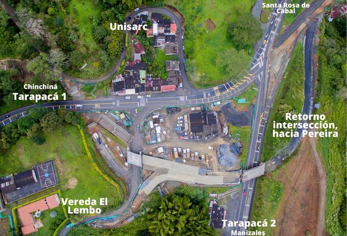 Obras en la Autopista del Café.
