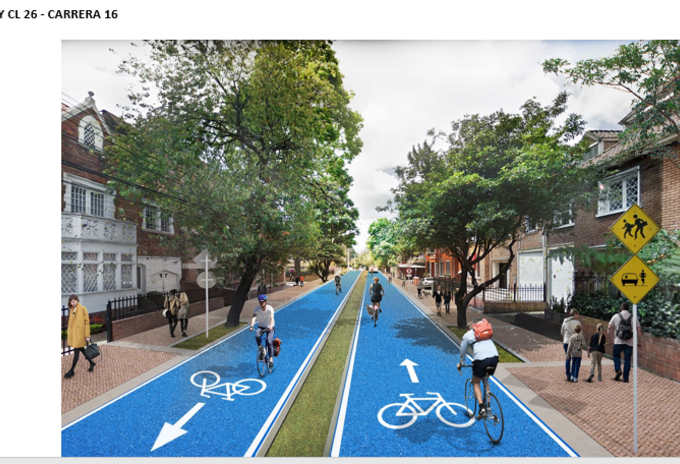 Proyecto de ciclo-alameda que conectará a Bogotá de sur a norte