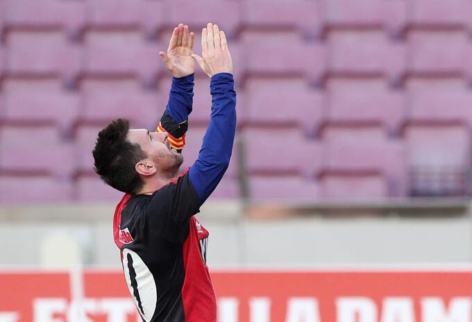 Lionel Messi, homenaje a Maradona