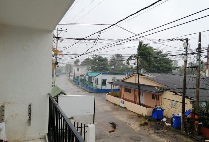 Paso de huracán IOTA por San Andrés
