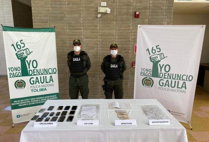 Incautación en cárcel de Ibagué.
