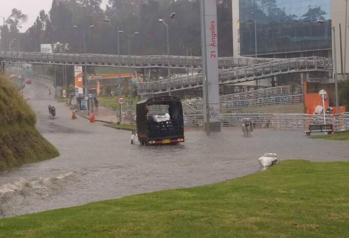 Lluvias en la estación 21 Ángeles