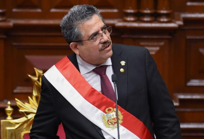 Manuel Merino, presidente interino del Perú