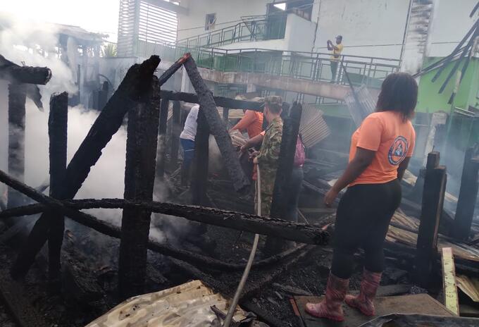 Incendio en Riosucio, Chocó