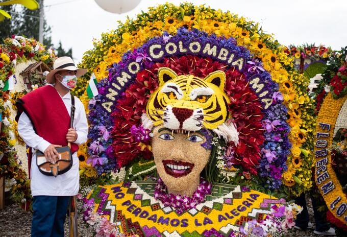 Esta fue la silleta ganadora del Desfile de Silleteros 2020.
