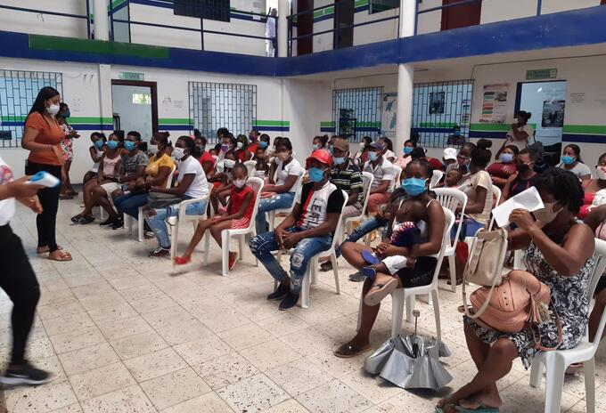 Varios desplazados son atendidos en la cabecera municipal