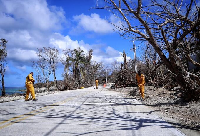 Inició la reconstrucción de las vías afectadas por el huracán Iota en San Andrés y Providencia