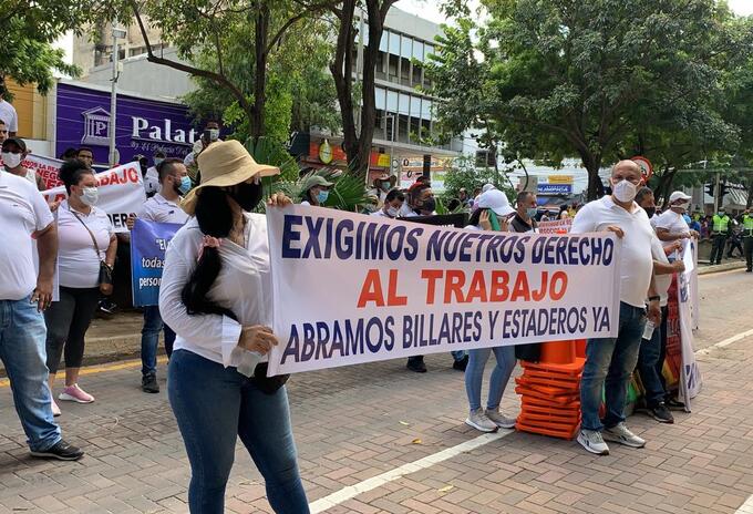 Los afectados exigen una pronta solución de la Alcaldía de Barranquilla.