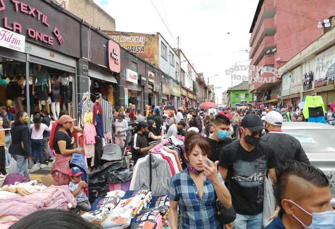 Compras en San Victorino