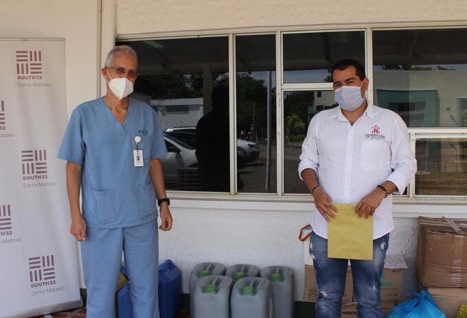 Las ayudas se entregan el hospital de Puerto Libertador.