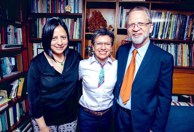 Adriana Córdoba, Claudia López y Antanas Mockus.
