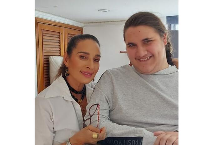 Luly Bossa y su hijo Ángelo