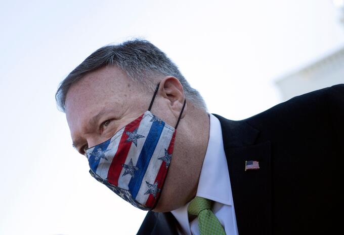 Mike Pompeo, saliente secretario de Estado de Estados Unidos. Mike Pompeo, secretario de Estado de Estados Unidos