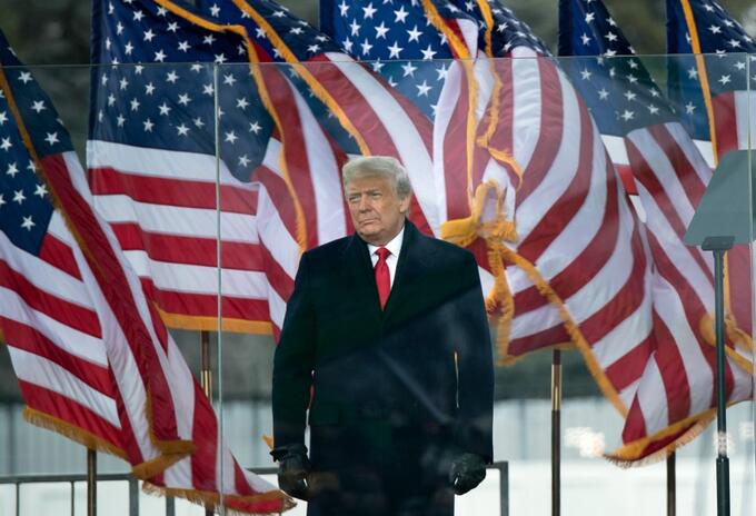 El saliente presidente de Estados Unidos, Donald Trump.