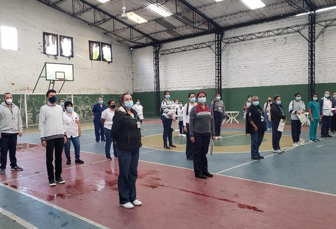 Las pruebas se están realizando en el coliseo del Alto del Medio de Rionegro.