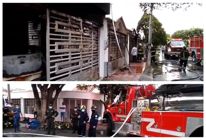 Incendio en vivienda de Cúcuta Incendio en vivienda de Cúcuta