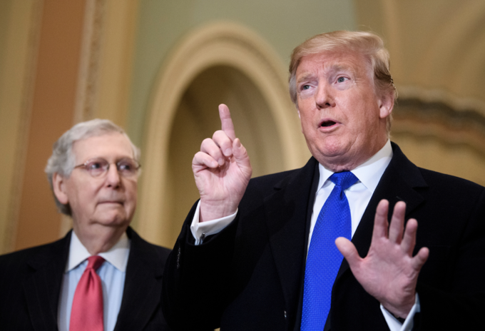 Mitch McConnell, líder republicano del Senado de EE.UU.
