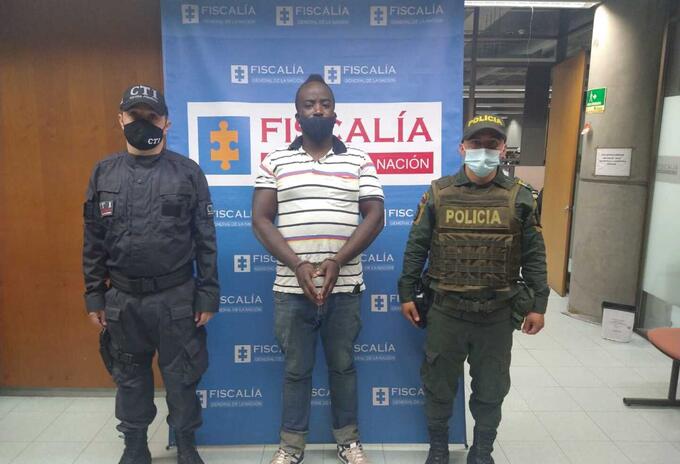 Captura de Jhon Fredy Mosquera Sánchez, sindicado de asesinar a su mamá en Medellín.