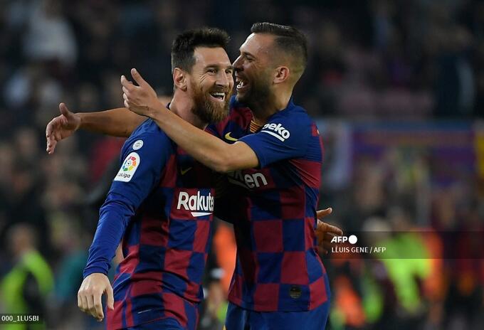 Jordi Alba y Messi, Barcelona