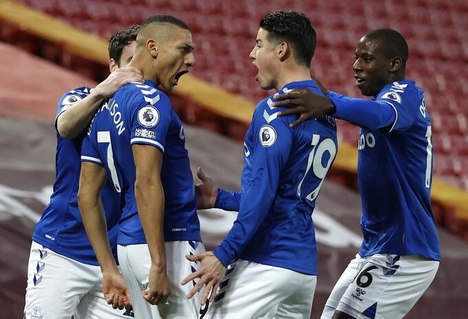 Everton, James Rodríguez, Richarlison