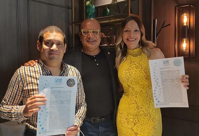 Reconocimiento Organización Mundial para la Paz - Archivo Mónica Ledher