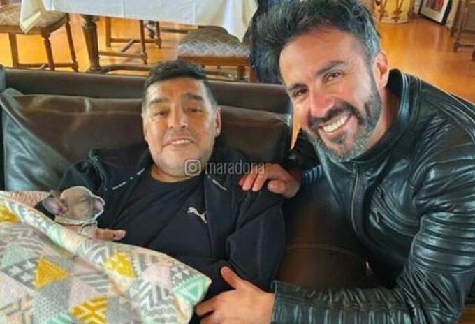 Diego Maradona y Leopoldo Luque