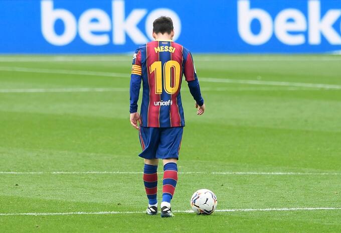 Lionel Messi después del partido contra Cádiz Lionel Messi después del partido contra Cádiz
