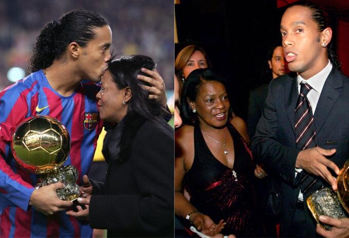 Ronaldinho y su madre Ronaldinho y su madre