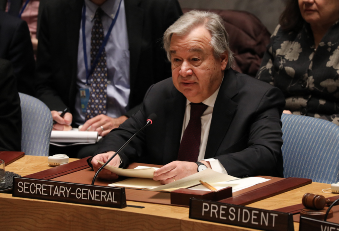 Antonio Guterres, secretario general de la ONU