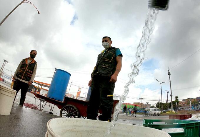 Cortes de agua en Bogotá - obras de acueducto por Metro de Bogotá