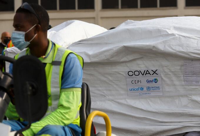 Llegada de vacunas de Covax a Ghana