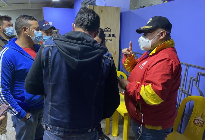 Fiesta clandestina hallada en Chapinero