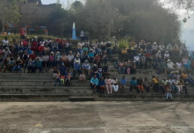 Campesinos desplazados en Ituango, Norte de Antioquia.