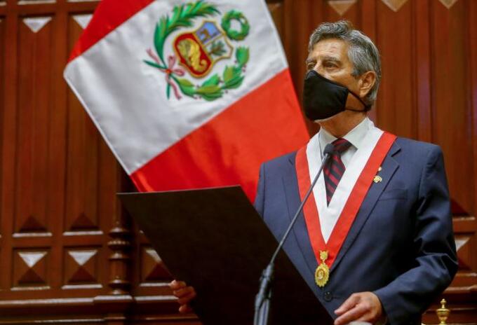 Francisco Sagasti, presidente interino del Perú