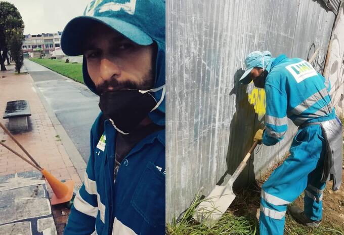 José Molina, el barrendero de Bogotá que busca ser influencer