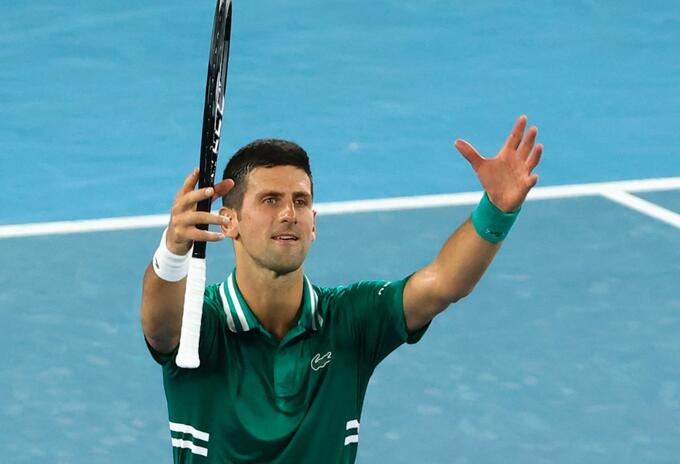 El serbio dejó en el camino al chileno Cristian Garín. Novak Djokovic en Abierto de Australia
