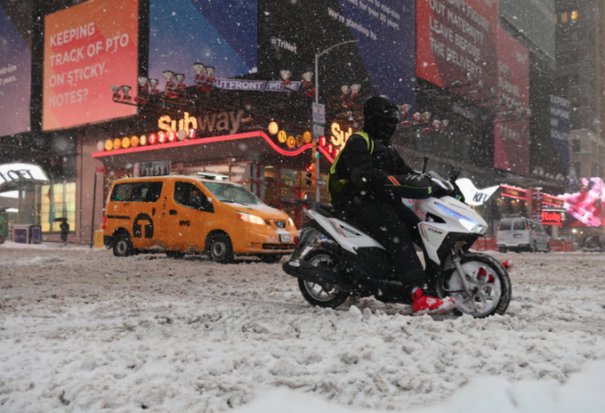 Tormenta de nieve en Nueva York