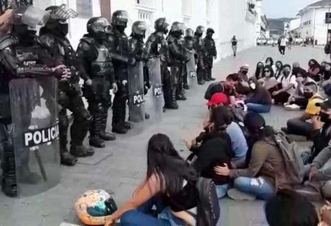 Protesta estudiantes Popayán