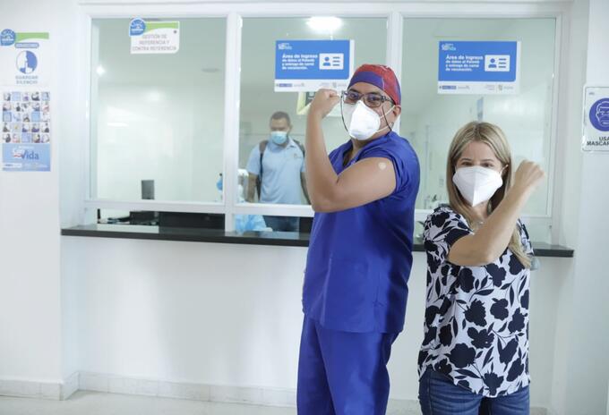 Inicio de vacunación contra el covid en Soledad (Atlántico)