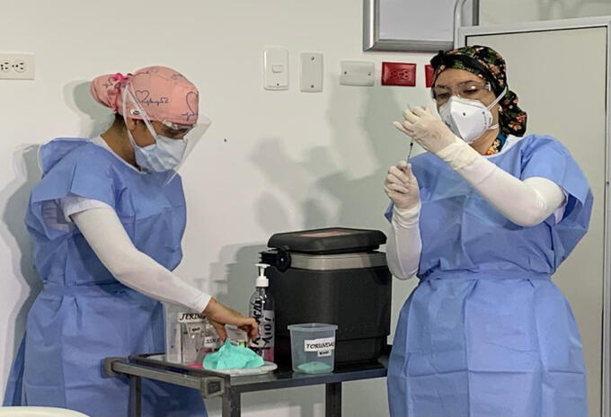 Al Quindío llegaron 540 dosis en el primer envío de vacunas