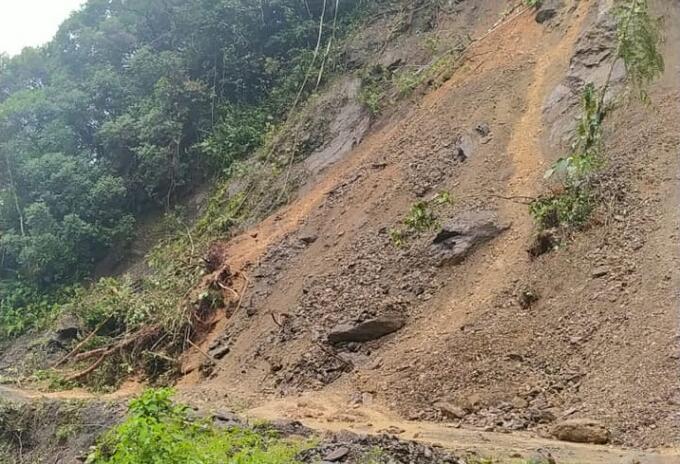 Vía afectada Risaralda
