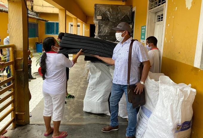 Las familias desplazadas han recibido ayudas humanitarias.
