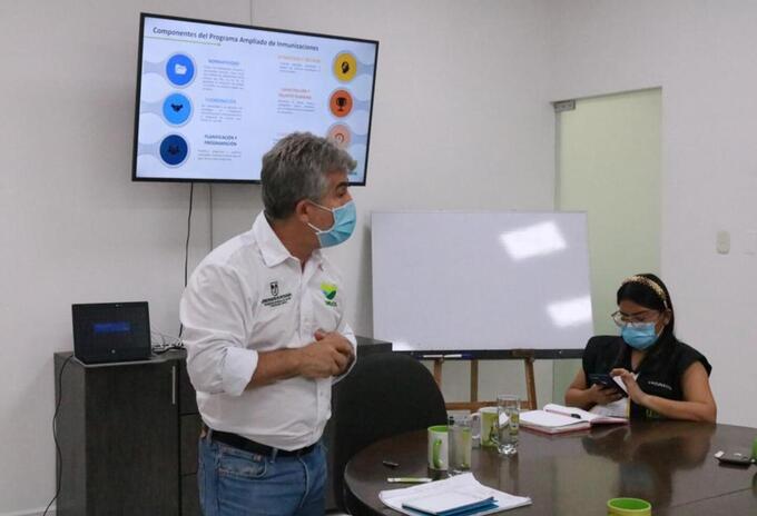 Visita a los municipios antioqueñas para verificar el Plan de Vacunación.
