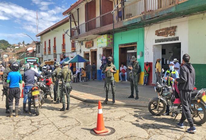 Controles en Urrao, Antioquia, donde hubo elecciones atípica