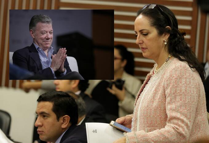 María Fernanda Cabal y Juan Manuel Santos María Fernanda Cabal y Juan Manuel Santos