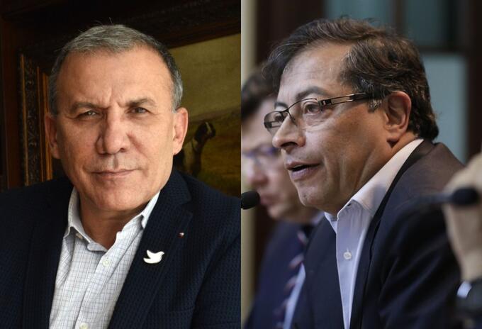 Roy Barreras y Gustavo Petro Roy Barreras y Gustavo Petro