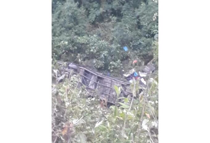Accidente de bus en Cochabamba, Bolivia